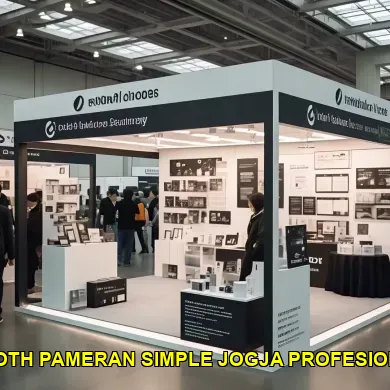 booth pameran simple jogja profesional